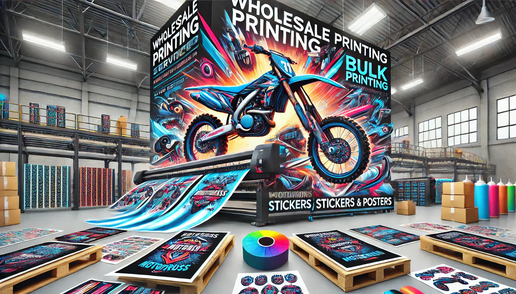What is Wholesale Printing? A Guide to Bulk Printing for Motocross Graphics, Stickers, and Posters