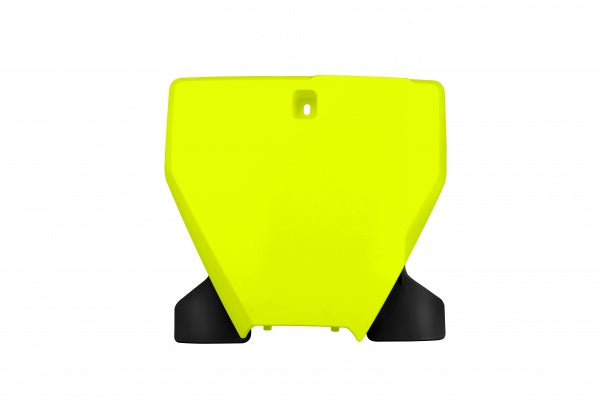 Husqvarna FC Front Number Plate - Neon Yellow - HU03395@DFLU
