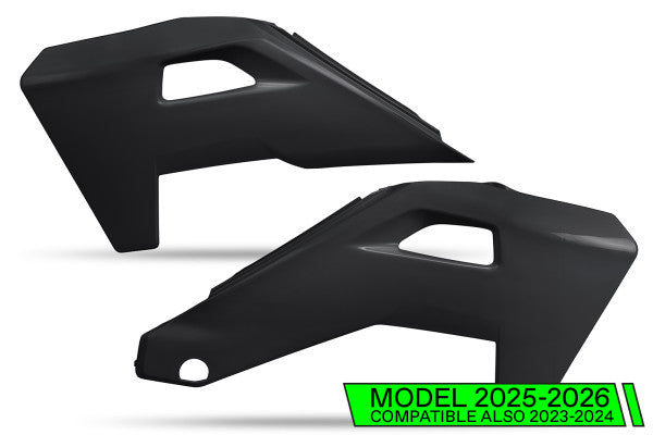 Husqvarna TX Radiator Covers - Black - HU04325#001