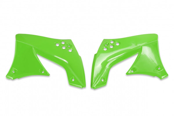 Kawasaki KXF Radiator Covers - Green - KA03799#026