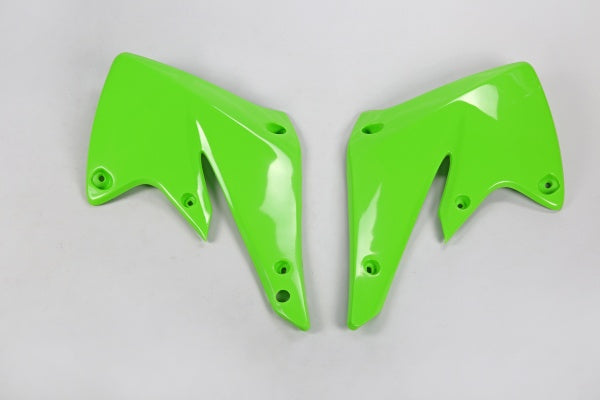 Kawasaki KXF Radiator Covers - Green - KA03756#026