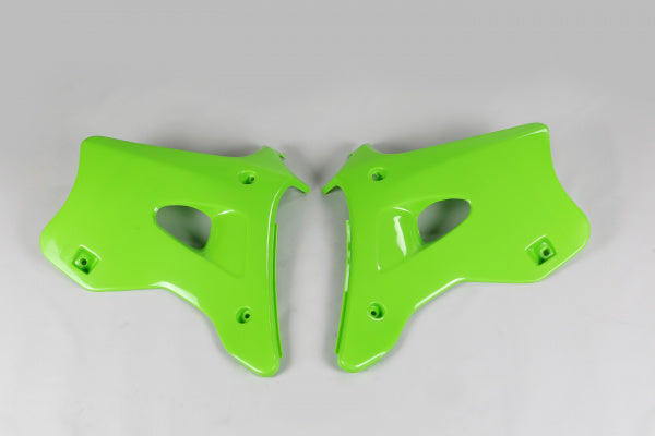 Kawasaki KX Radiator Covers - Green - KA02768#026
