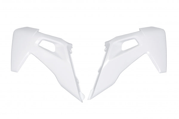 Husqvarna FE Radiator Covers - White 20-26 - HU03390#040