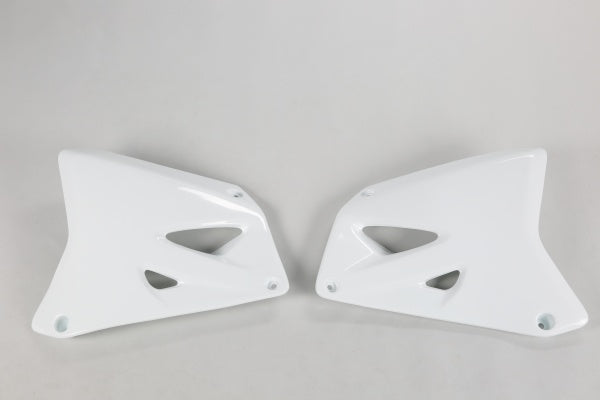 Suzuki RM Radiator Covers - White - SU03987#041