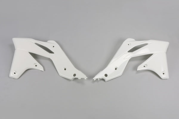Kawasaki KXF Radiator Covers - White - KA04725#047
