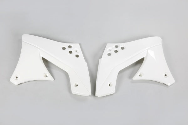 Kawasaki KXF Radiator Covers - White - KA04703#047