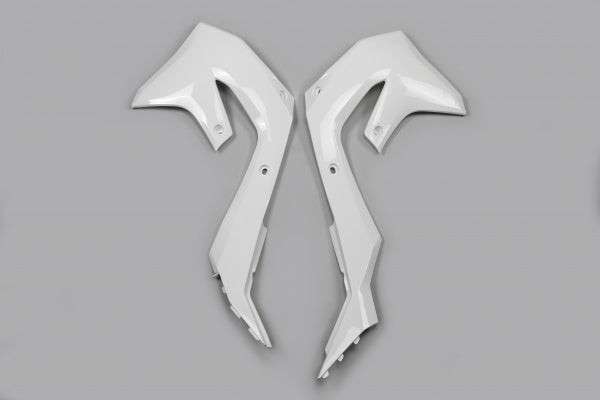 Kawasaki KXF Radiator Covers - White - KA04751#047