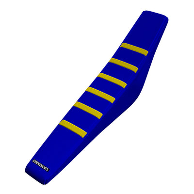 Housse de selle Sherco 125/250/300SE-R 17-24 /SEF-R 17-24 Jaune/Bleu/Bleu à Grips
