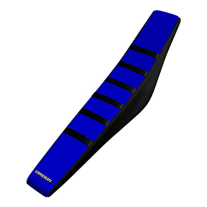 Yamaha YZ125 22-23 /YZ250 22-23 BLACK/BLUE/BLACK Gripper Ribbed Seat Cover