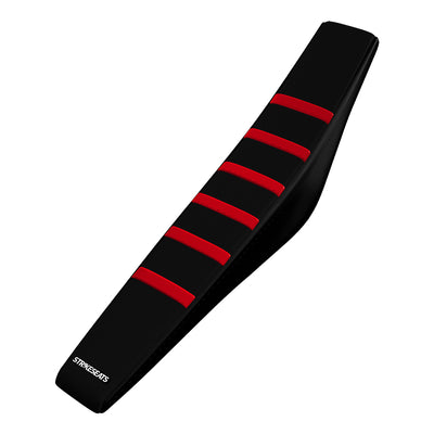 Gas Gas MC125/MC250F/MC450F/EC250/EC300 24-25 RED/BLACK/BLACK Gripper Ribbed Seat Cover