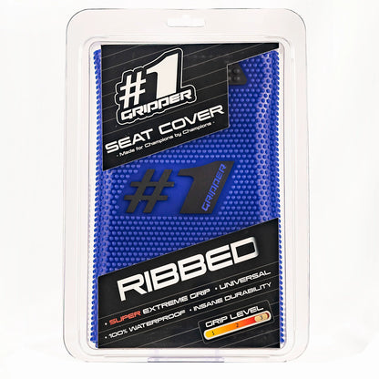 RIBBED Seat Cover - Blue/Black