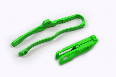 Kawasaki KXF Chain Guide + Swingarm Chain Slider - Green - KA04756@026