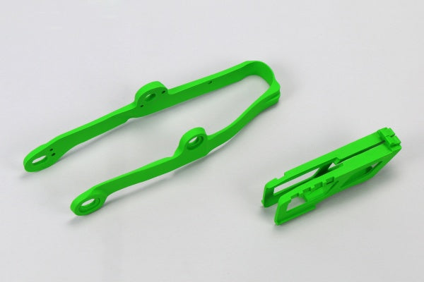 Kawasaki KXF Chain Guide + Swingarm Chain Slider - Green - KA04710@026
