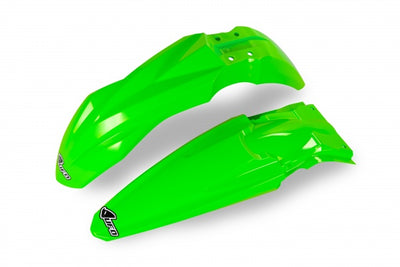 Kawasaki KXF Fenders Kit - Neon Green - KAFK223@AFLU