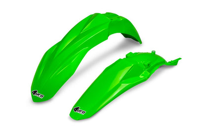 Kawasaki KXF Fenders Kit - Neon Green - KAFK231@AFLU