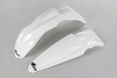 Kawasaki KXF Fenders Kit - White - KAFK224@047