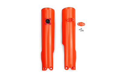 KTM SX Fork Slider Protectors + Quick Starter - Neon Orange - KT05015#FFLU