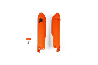 KTM SX-F Fork Slider Protectors + Quick Starter - Neon Orange - KT04057#FFLU