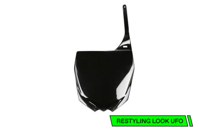 Yamaha YZ Front Number Plate - Black - YA04832#001