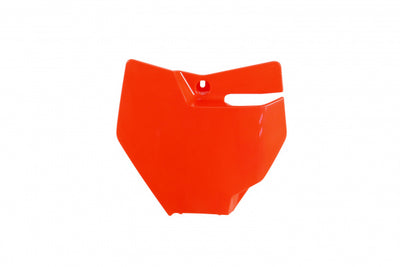 KTM SX Front Number Plate - Neon Orange - KT04087#FFLU