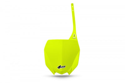 Yamaha YZ Front Number Plate - Neon Yellow - YA04860#DFLU
