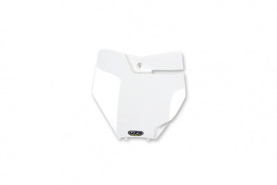 KTM SX-F Front Number Plate - White - KT04063#047