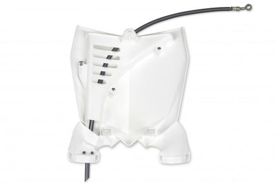 Yamaha YZ Front Number Plate - White (046) - YA04855#046