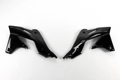 Kawasaki KXF Radiator Covers - Black - KA04725#001