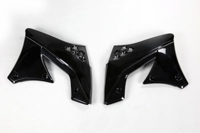 Kawasaki KXF Radiator Covers - Black - KA04703#001