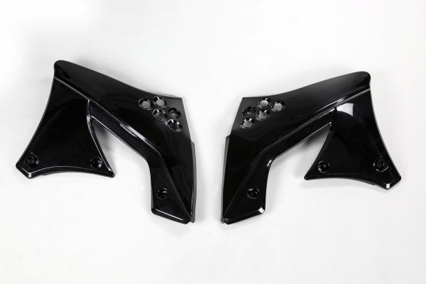 Kawasaki KXF Radiator Covers - Black - KA04703#001