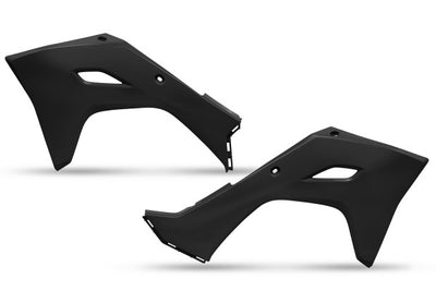 Kawasaki KXF Radiator Covers - Black - KA04761#001
