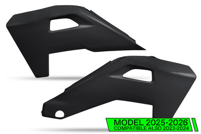 Husqvarna TX Radiator Covers - Black - HU04325#001