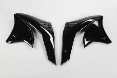 Kawasaki KXF Radiator Covers - Black - KA03767#001