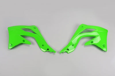 Kawasaki KXF Radiator Covers - Green - KA04719#026