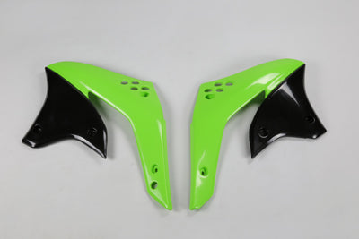 Kawasaki KXF Radiator Covers - Green (026) - KA03784#026