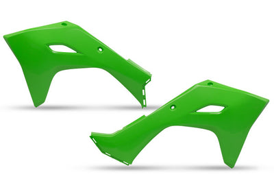 Kawasaki KXF Radiator Covers - Green - KA04761#026