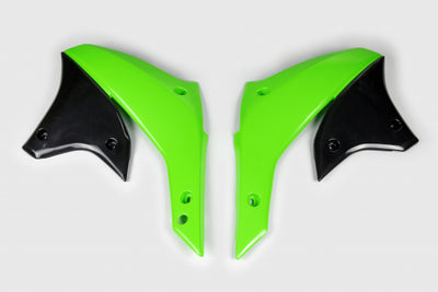Kawasaki KLX Radiator Covers - Green - KA03789#026