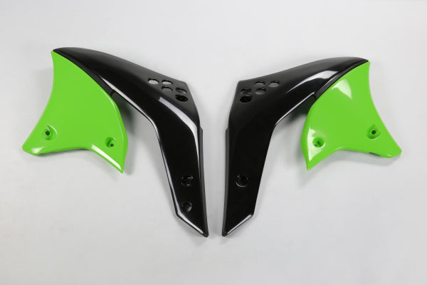 Kawasaki KXF Radiator Covers - Green - KA03767#026