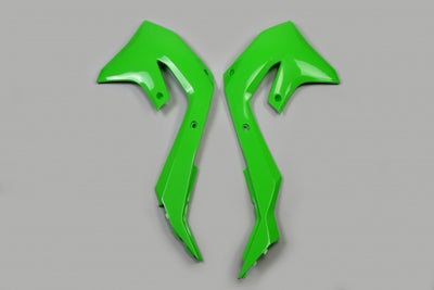 Kawasaki KXF Radiator Covers - Green - KA04751#026