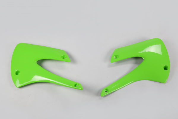 Kawasaki KX Radiator Covers - Green - KA03717#026