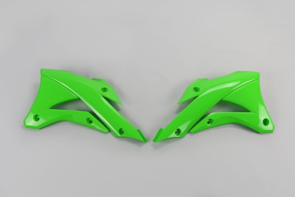 Kawasaki KX Radiator Covers - Green - KA04728#026