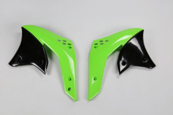 Kawasaki KXF Radiator Covers - Green (026) - KA03783#026