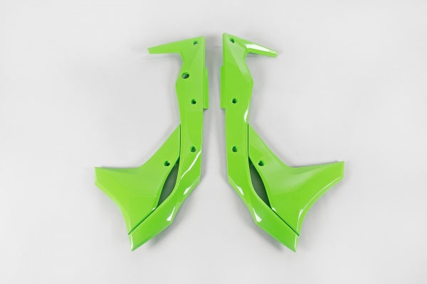 Kawasaki KXF Radiator Covers - Green - KA04747#026