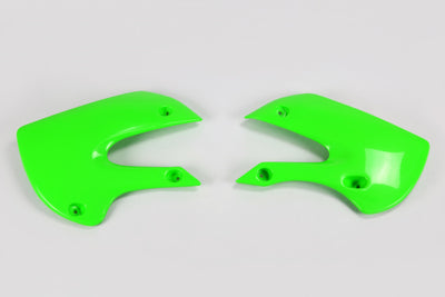 Kawasaki KLX Radiator Covers - Green - KA03733#026