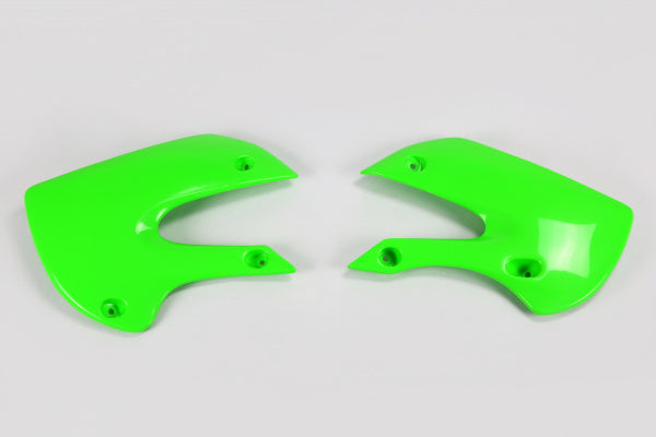Kawasaki KLX Radiator Covers - Green - KA03733#026