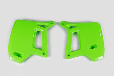 Kawasaki KDX Radiator Covers - Green - KA02714#026