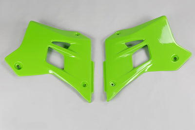 Kawasaki KDX Radiator Covers - Green - KA02787#026