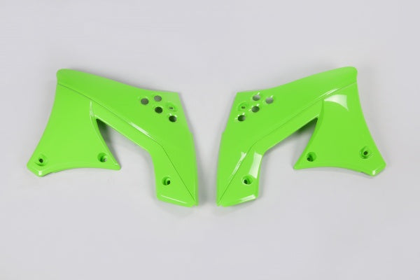 Kawasaki KXF Radiator Covers - Green - KA04703#026