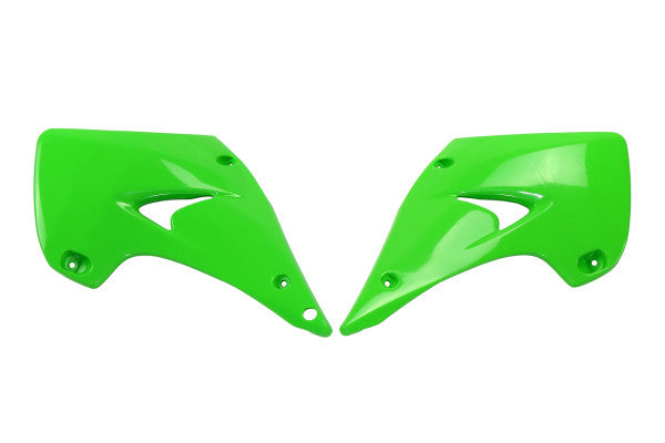 Kawasaki KX Radiator Covers - Green - KA03738#026