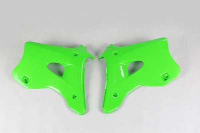 Kawasaki KX Radiator Covers - Neon Green - KA02768#AFLU